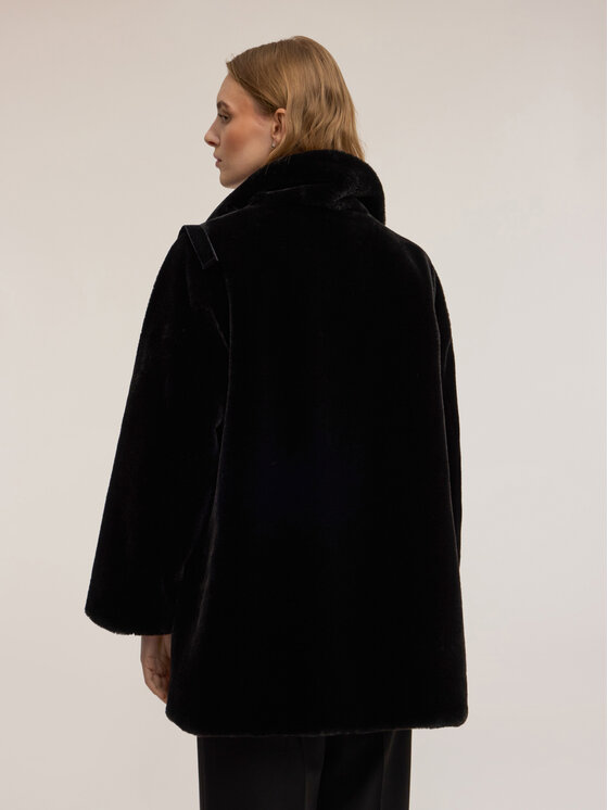 Motivi Motivi Pelliccia 8004Q000248N033 Nero Over Fit