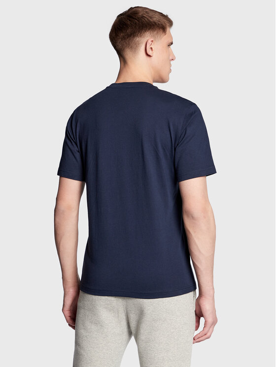 Champion Champion Футболка Small Script Logo Embroidery 218006 Cиній Regular Fit