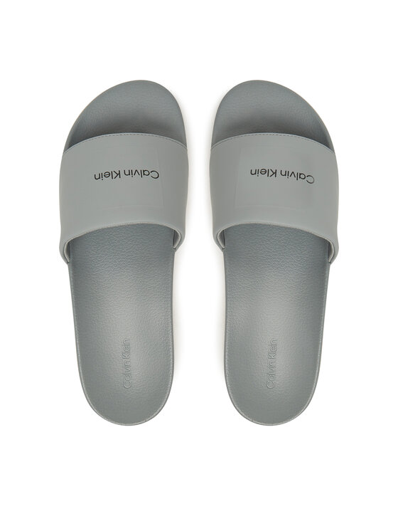 Calvin Klein Calvin Klein Ciabatte Pool Slide W/ Ck Square HM0HM01754 Grigio