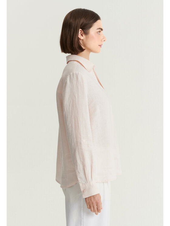 TATUUM TATUUM Blúzka PARTU 1 Ružová V-Neck Fit