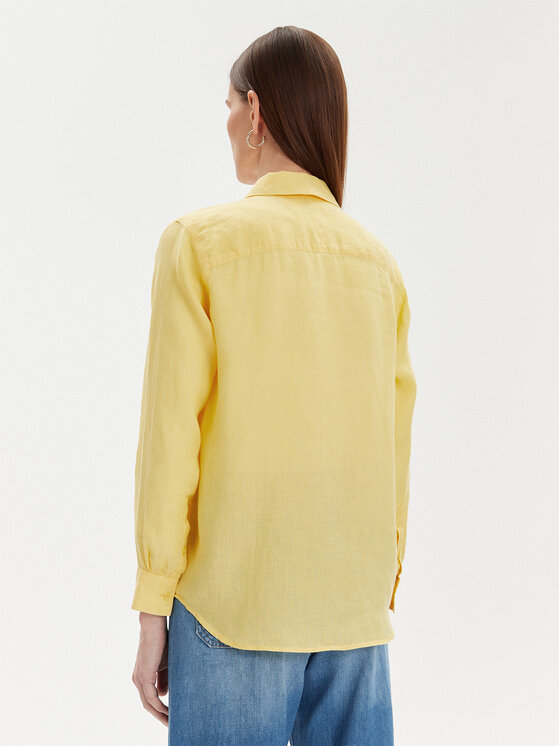 Tommy Hilfiger Tommy Hilfiger Camicia WW0WW42037 Giallo Relaxed Fit