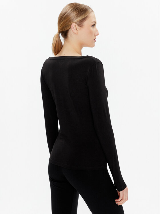 EA7 Emporio Armani EA7 Emporio Armani Bluză 8NTT52 TJFKZ 0200 Negru Regular Fit