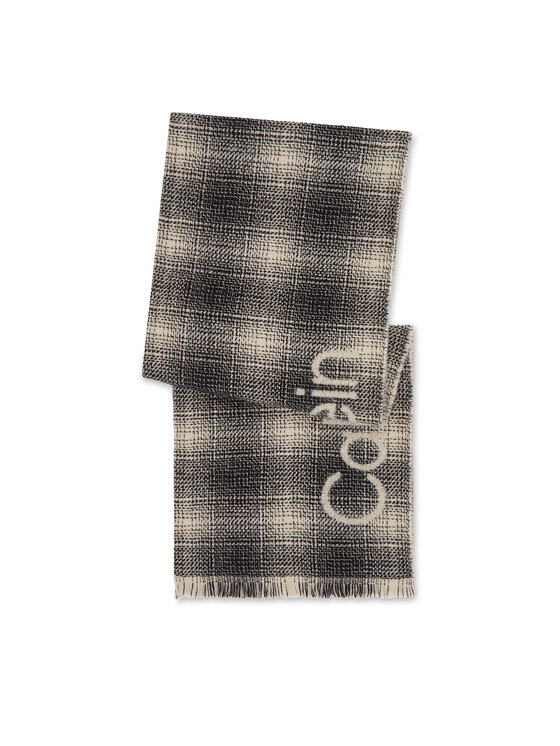 Fular Calvin Klein Check Scarf K50K510989 Negru