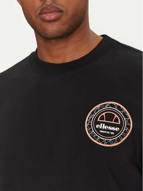 Ellesse Ellesse T-Shirt Duomo SHZ21889 Czarny Relaxed Fit