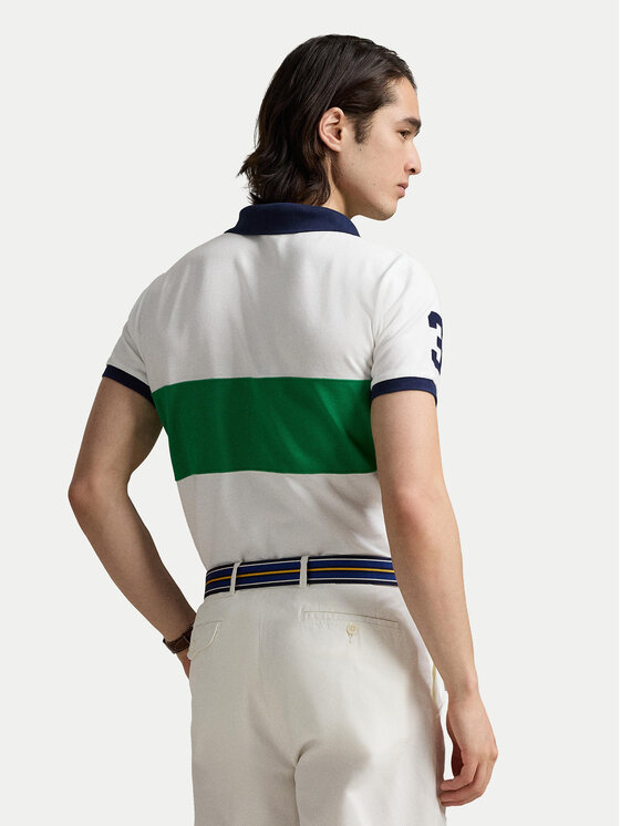 Polo Ralph Lauren Polo Ralph Lauren Polo 710969619001 Biały Custom Slim Fit