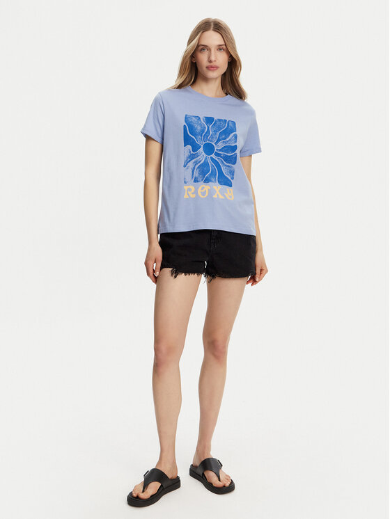 Roxy Roxy T-shirt ERJZT05911 Plava Regular Fit