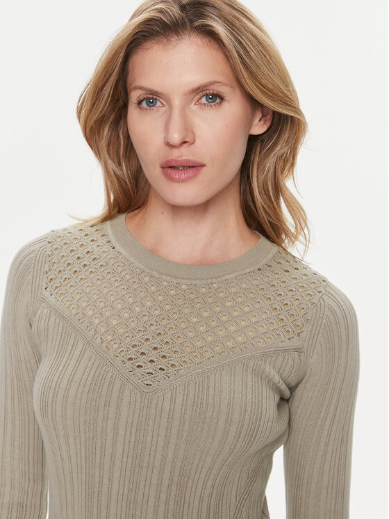 Guess Guess Светр Marie Rn Lt W4RR23 Z3C71 Бежевий Slim Fit