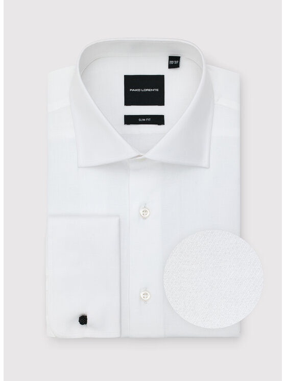 Pako Lorente Pako Lorente Koszula P26SF-1X-048 Biały Slim Fit