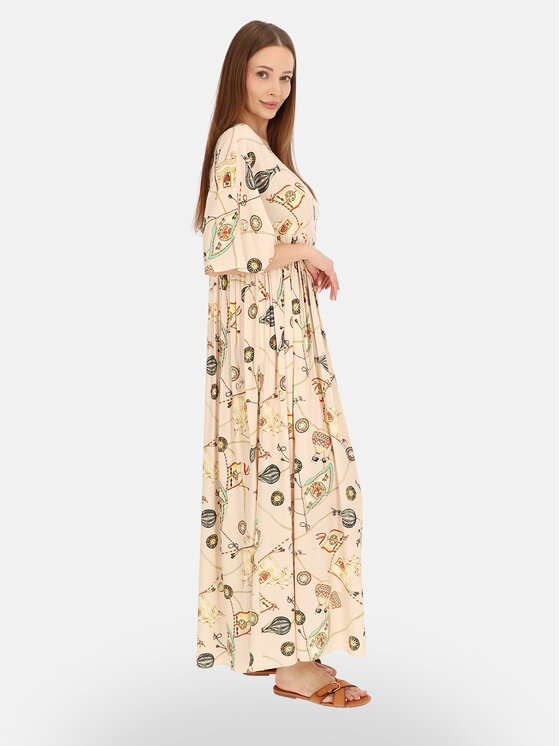 L’AF L’AF Sukienka letnia Daisy Beżowy Regular Fit