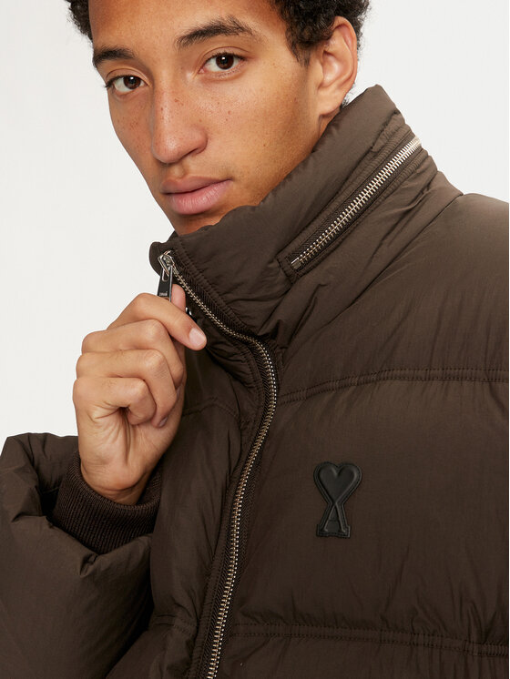AMI PARIS AMI PARIS Zimné bundy HJK403.PA0009 Hnedá Regular Fit