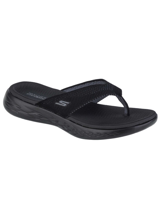 Japonki, rozmiar 35, Czarne, Skechers On The Go 600 - Flourish