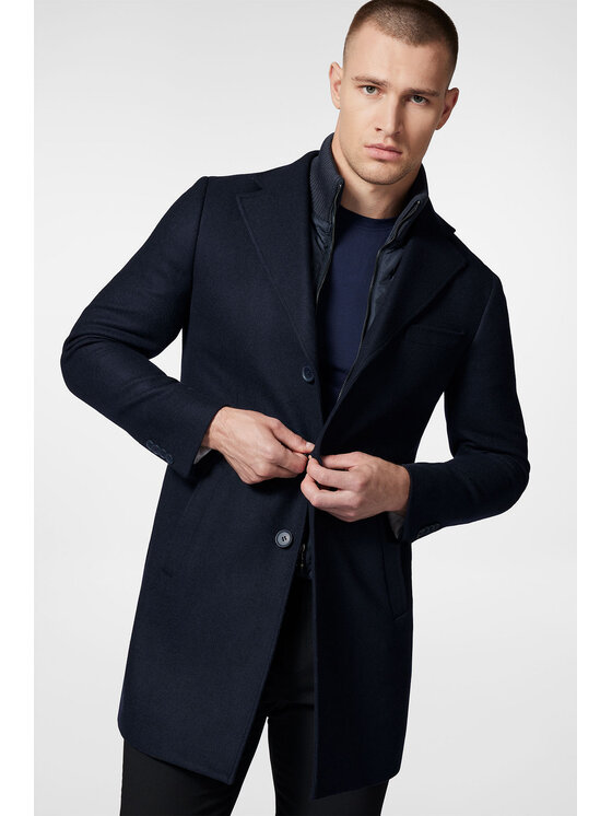 Próchnik Próchnik Płaszcz zimowy PM3 PC073223000018 Granatowy Regular Fit