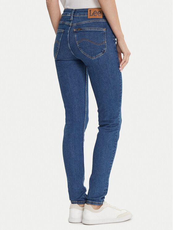 Lee Lee Jeansy 112363594 Niebieski Skinny Fit