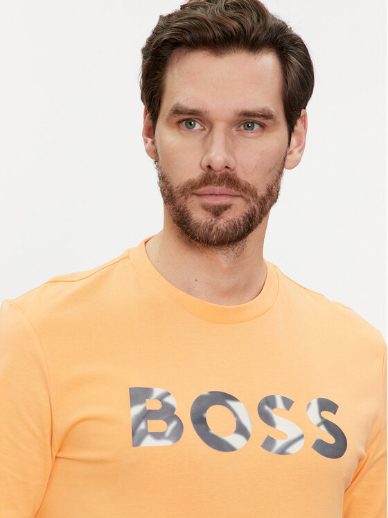 BOSS Boss T-Shirt Thompson 15 50513382 Pomarańczowy Regular Fit