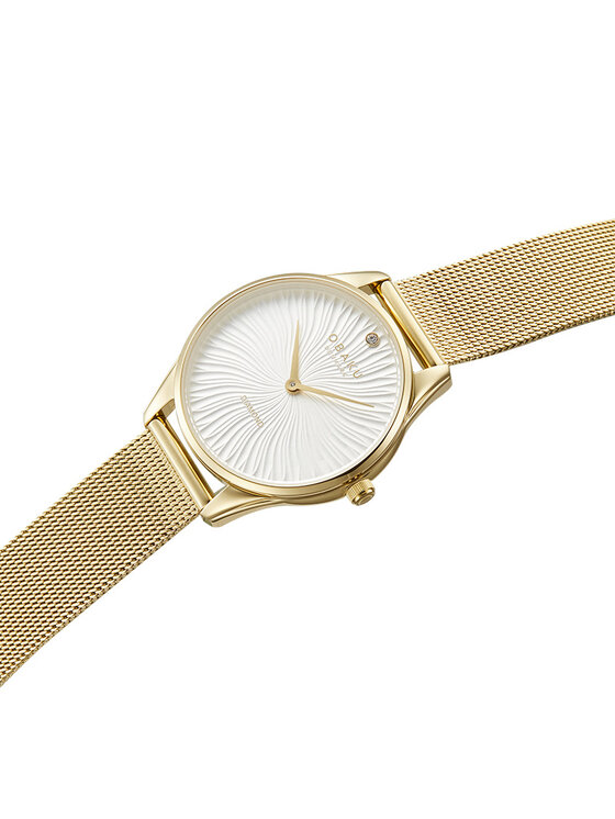 Obaku Obaku Zegarek V297LXGIMG Złoty