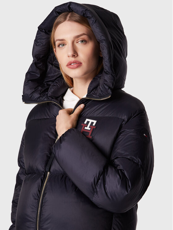Tommy Hilfiger Tommy Hilfiger Pernata jakna Monogram WW0WW37479 Tamnoplava Regular Fit