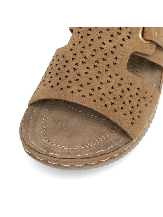 Clara Barson Clara Barson Pantoletten WYL05010-17 Beige