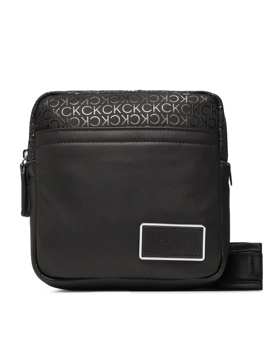 Calvin Klein Torbica za okrog pasu Elevated Conv Reoprter S Mono K50K510279 Črna