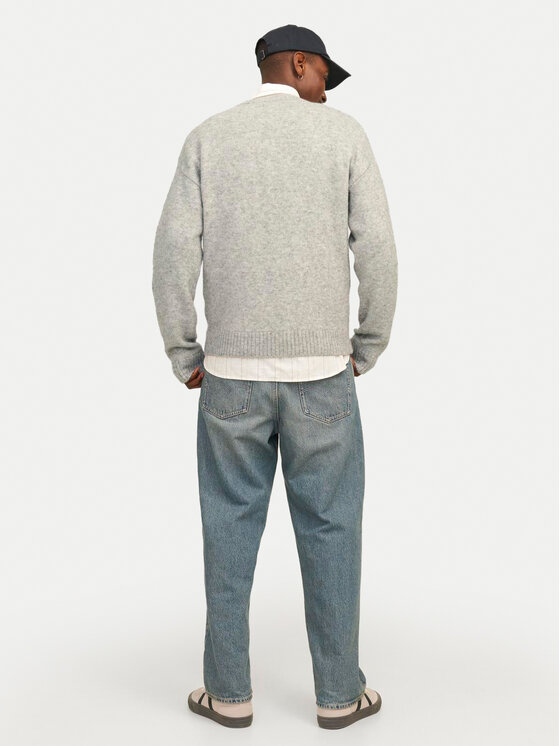 Jack&Jones Jack&Jones Пуловер Rollie 12215468 Сив Relaxed Fit