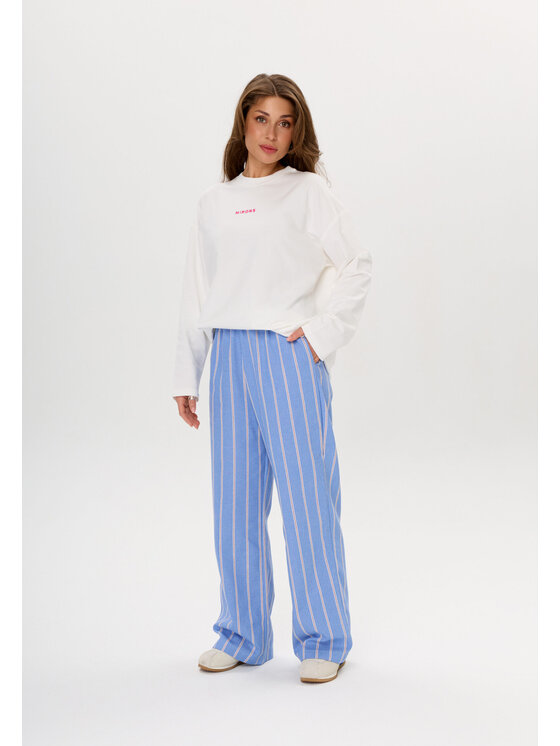 Mirons Mirons Longsleeve Matcha More Biały Oversize