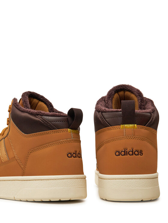 adidas adidas Sneakersy Rapid Court Mid Winterized JR0171 Brązowy