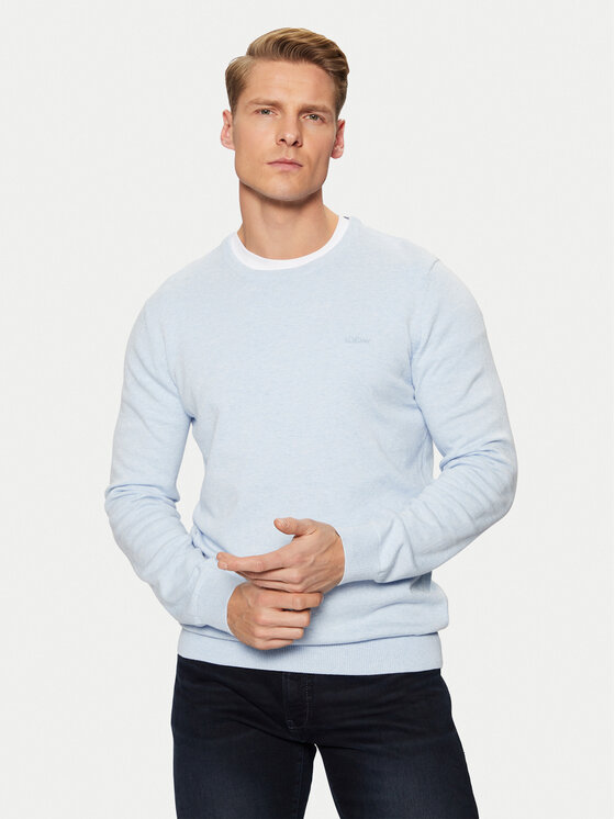 s.Oliver s.Oliver Светр 2152688 Блакитний Regular Fit