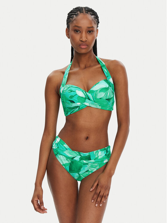 Seafolly Seafolly Bikini alsó Secret Garden 44320-220 Zöld