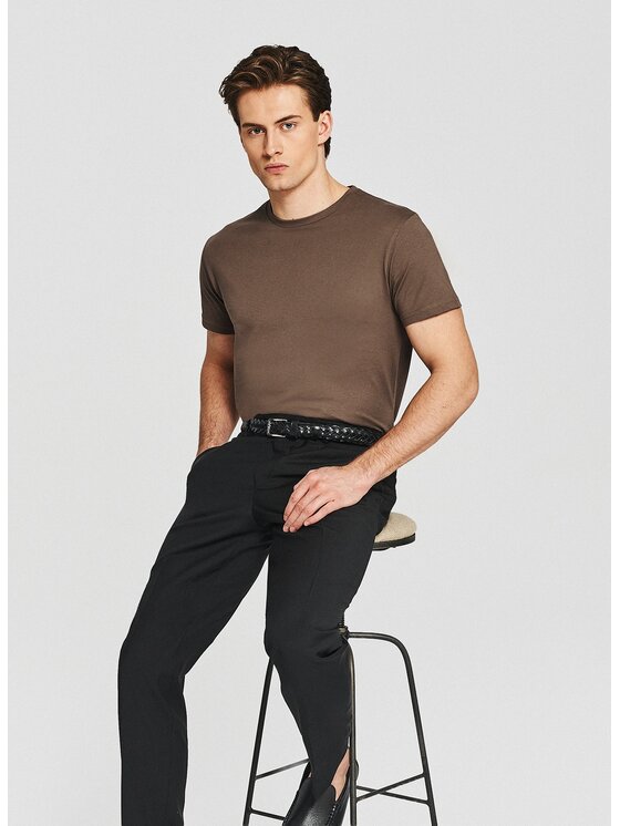 Pako Lorente Pako Lorente T-Shirt P26SF-TT-001 Brązowy Regular Fit