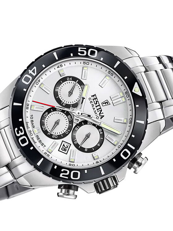 Festina Festina Zegarek F20042-1 Srebrny