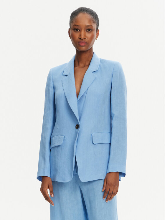 Marella Marella Giacca da abito Orata 2515041082 Celeste Regular Fit