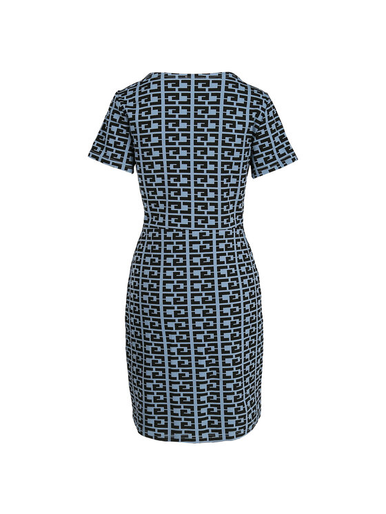 Perso Perso Sukienka codzienna RBE224809F Granatowy Regular Fit