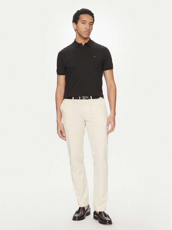 Tommy Hilfiger Tommy Hilfiger Pólóing Essential MW0MW35585 Fekete Regular Fit
