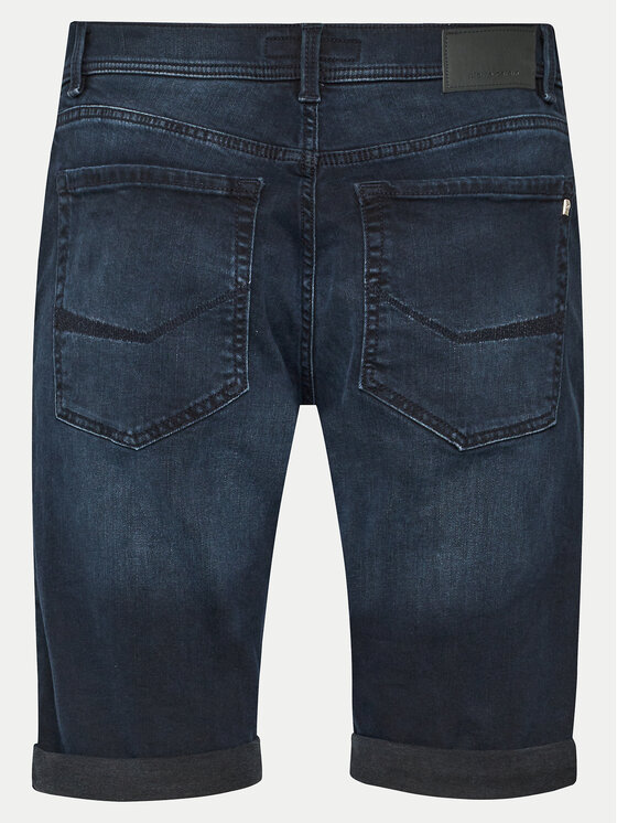 Pierre Cardin Pierre Cardin Džínsové šortky 34520/000/8140 Tmavomodrá Modern Fit