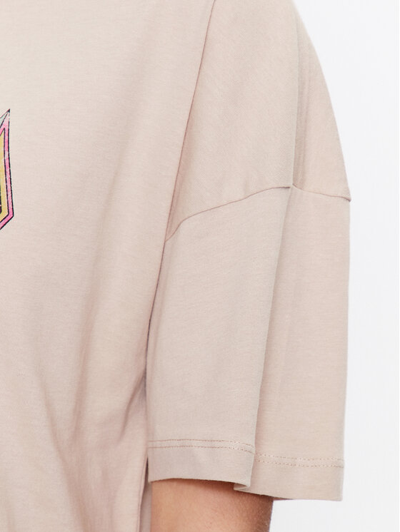 Noisy May Noisy May T-shirt Ida 27024415 Bež Oversize