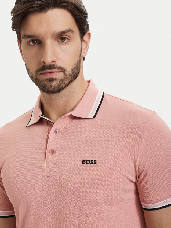 BOSS BOSS Polokošile Paddy 50469055 Světle růžová Regular Fit