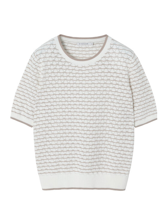 TATUUM Tatuum Bluzka KAFO Écru Classic Fit