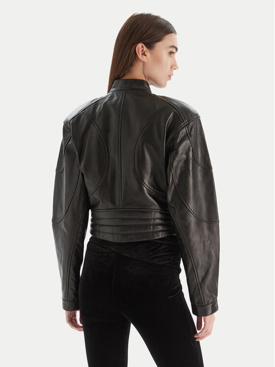 Versace Jeans Couture Versace Jeans Couture Lederjacke 79HAVP03 CP021 Schwarz Regular Fit