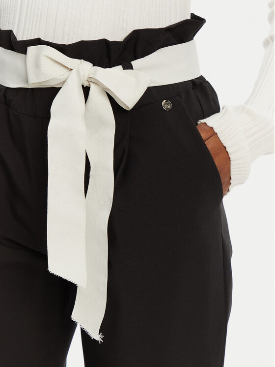 Rinascimento Rinascimento Pantaloni di tessuto CFC0122382003 Nero Regular Fit