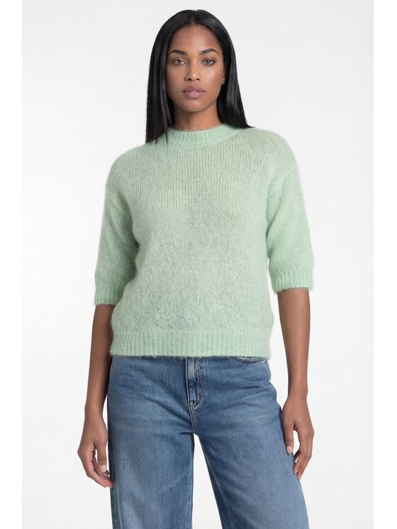 FIGL FIGL Svetr M1329 Zelená Regular Fit