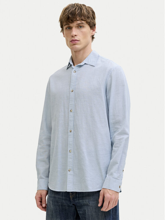 Jack & Jones Jack & Jones Риза Summer 12289174 Светлосиньо Regular Fit