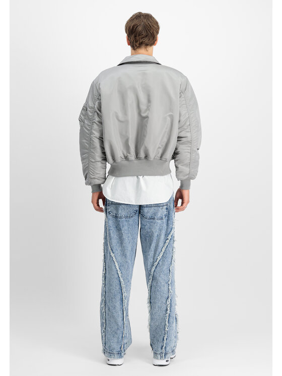 Alpha Industries Alpha Industries Kurtka bomber CWU-45 Heritage Bomber Jacket Srebrny Core Fit