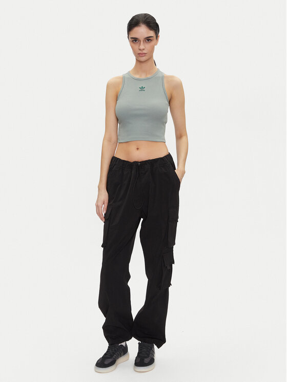 adidas adidas Topiņš Essentials JC9005 Zaļš Slim Fit