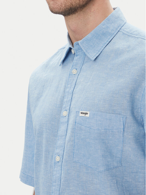 Wrangler Wrangler Košeľa 1 Pkt 112362731 Modrá Regular Fit