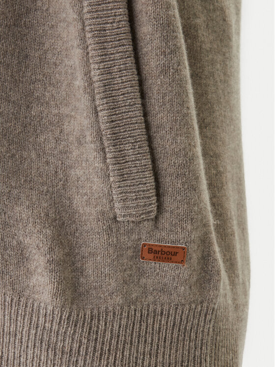 Barbour Barbour Kardigan Patch Zip Thru MKN0731ST16 Beżowy Regular Fit