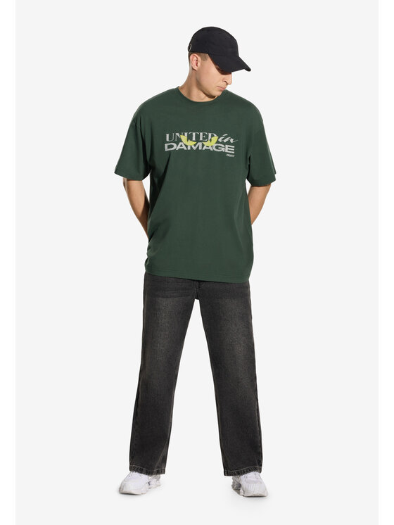 PROSTO. PROSTO. T-Shirt Demage Zielony Oversize
