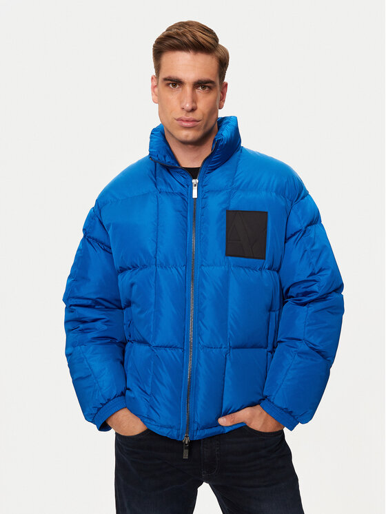 Armani Exchange Vatovaná bunda 6DZB21 ZN4XZ 15DS Modrá Regular Fit