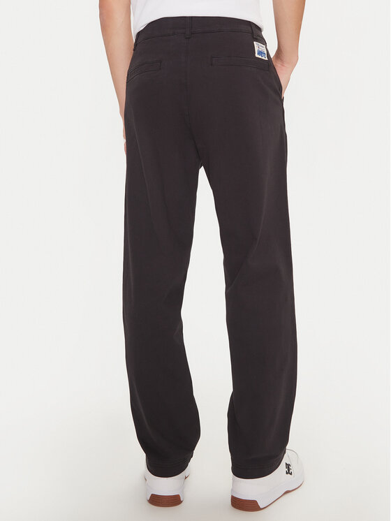 Champion Champion Pantaloni di tessuto 220509 Nero Straight Leg
