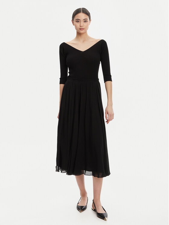 Marella Marella Gonna maxi Brado 2523106011 Nero Regular Fit