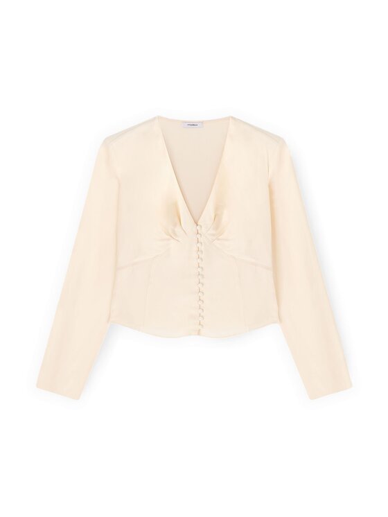Motivi Motivi Blusa 2092Q002002N011 Bianco Cropp Fit