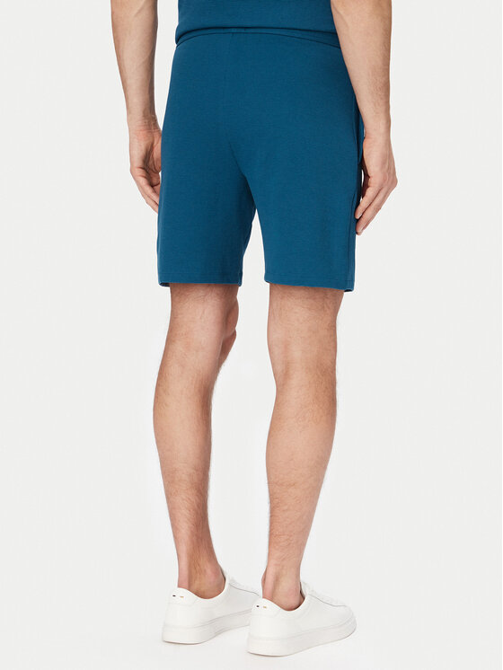 BOSS BOSS Спортивні шорти Waffle 50535884 Голубий Regular Fit